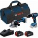 BOSCH PROFESSIONAL GSB 18V-65 + GWS 18V-8 + (2x GBA 4.0Ah +GAL 18V-40 +torba) 0615A5008Z