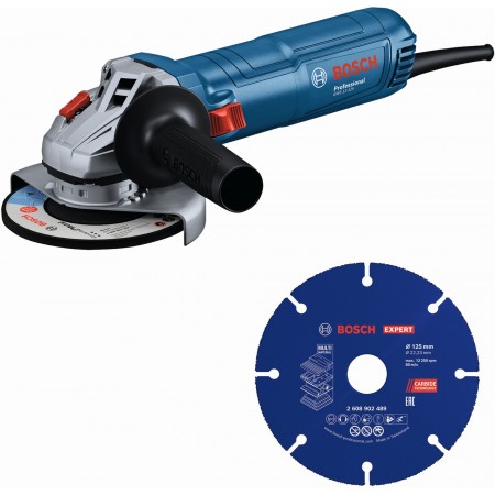 BOSCH GWS 12-125 PROFESSIONAL Szlifierka kątowa, tarcza szlifierska 0615A500GD BOSCH GWS 12-125 PROFESSIONAL Szlifierka kątowa, tarcza szlifierska 0615A500GD