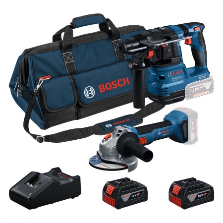 BOSCH GWS+GBH+2×GBA 18V 4.0Ah+GA+torba 2-częściowy zestaw narzędzi 18 V 0615V0003C BOSCH GWS+GBH+2×GBA 18V 4.0Ah+GA+torba 2-częściowy zestaw narzędzi 18 V 0615V0003C