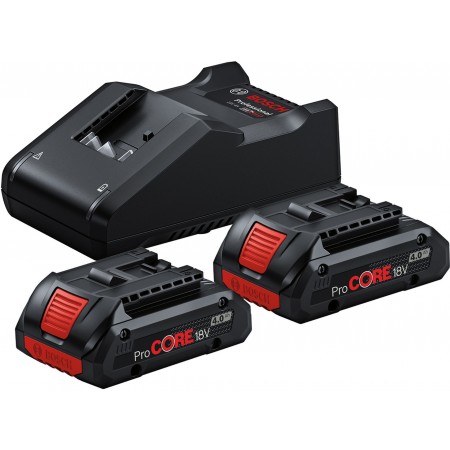 BOSCH 2× ProCORE18V 4.0Ah + GAL 18V-40 1600A01BA3 BOSCH 2× ProCORE18V 4.0Ah + GAL 18V-40 1600A01BA3