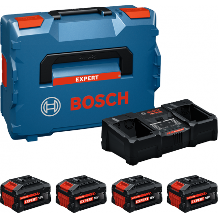 BOSCH akumulatory EXBA18V-55+EXBA18V-80+ładowarka EXAL18V2-320 Zestaw startowy 1600A0373Y