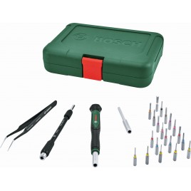 BOSCH 24-częściowy zestaw z wkrętakiem i precyzyjnymi końcówkami wkręcającymi 1600A039HT