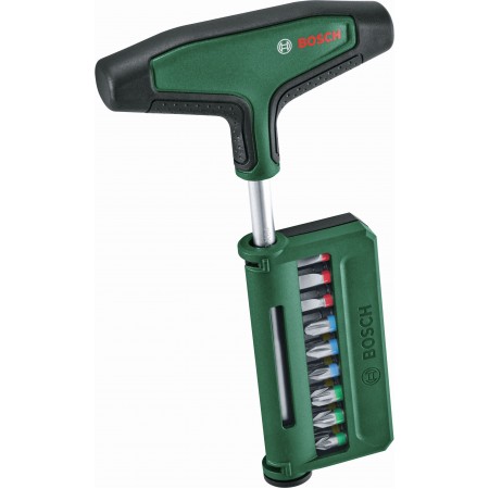 BOSCH 19-częściowy zestaw z wkrętakiem (z rękojeścią typu T) 1600A039J3 BOSCH 19-częściowy zestaw z wkrętakiem (z rękojeścią typu T) 1600A039J3