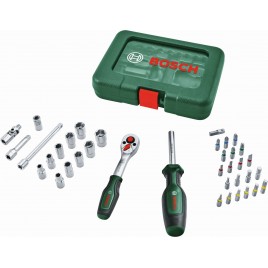 BOSCH 37-elementowy zestaw grzechotkowy 1/4” 1600A039J6