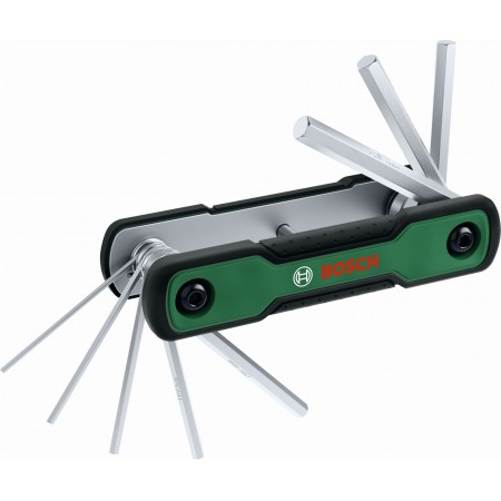 BOSCH Zestaw składanych kluczy sześciokątnych 8 w 1 1600A039L7