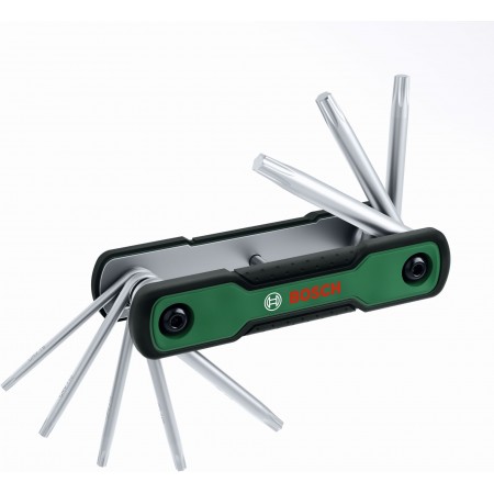 BOSCH Zestaw składanych kluczy Torx 8 w 1 1600A039L8