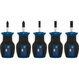 Bosch PRO Zestaw wkrętaków PH/SL z krótką rękojeścią, 5 szt. 1600A03HU6