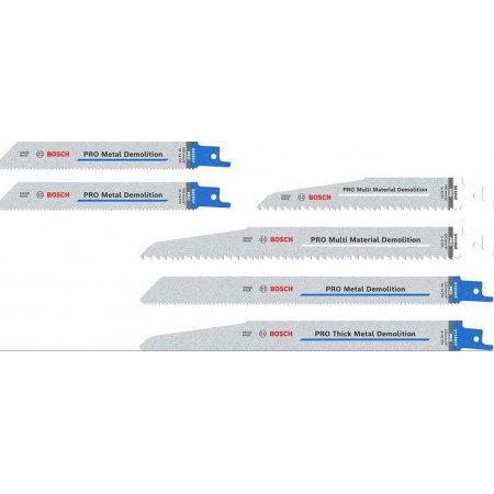 BOSCH Zestaw ostrzy PRO Demolition, 6 szt. 2607011820 BOSCH Zestaw ostrzy PRO Demolition, 6 szt. 2607011820