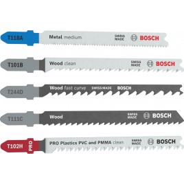 BOSCH Stichsägeblatt Set Multi Material, 5-tlg. 2607012075 BOSCH Stichsägeblatt Set Multi Material, 5-tlg. 2607012075