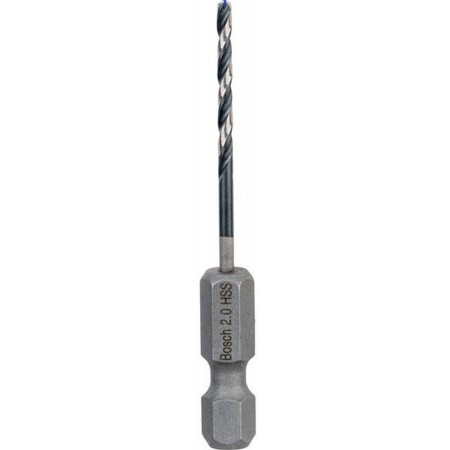 BOSCH Wiertło spiralne HSS 2,0 mm, z chwytem sześciokątnym 2608577045