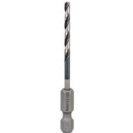 BOSCH Wiertło spiralne HSS 3,0 mm, z chwytem sześciokątnym