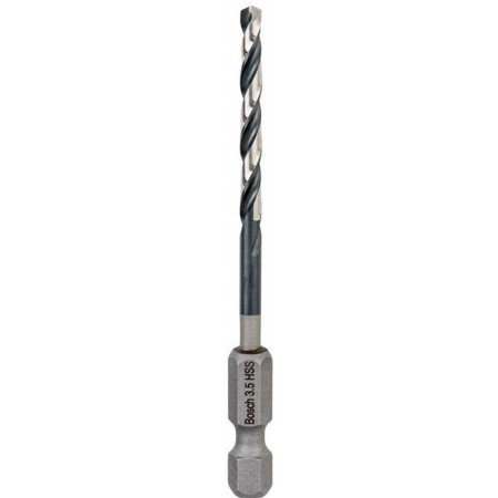 BOSCH Wiertło spiralne HSS 3,5 mm, z chwytem sześciokątnym 2608577051