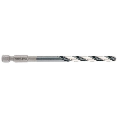 BOSCH Wiertło spiralne HSS 5,5 mm, z chwytem sześciokątnym 2608577057