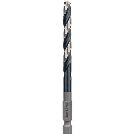 BOSCH Wiertło spiralne HSS 6,0 mm, z chwytem sześciokątnym 2608577058