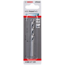 BOSCH Wiertło spiralne HSS PointTeQ 5,0 x 52 mm, 1 szt 2608577165