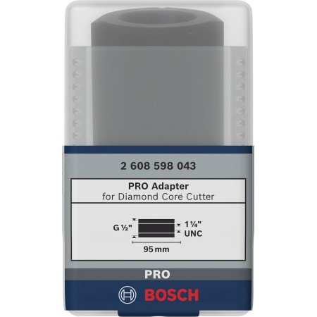 BOSCH Adaptery do diamentowych koronek wiertniczych 1 1/4" UNC, G 1/2" 2608598043