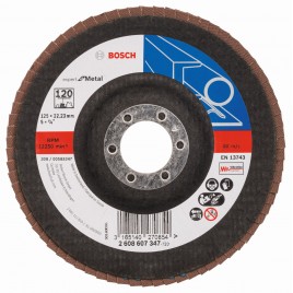 BOSCH Expert for Metal Listkowa tarcza szlifierska X551, 125x22,23mm, 120, 2608607347