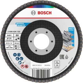 BOSCH Tarcza listkowa X451, 115 × 22,23 mm, G80, T27 2608626133