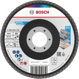 BOSCH Tarcza listkowa X451, 115 × 22,23 mm, G80, T27 2608626134