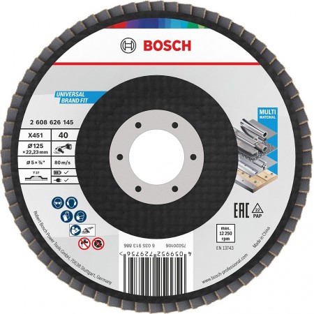 BOSCH Tarcza listkowa X451, 125 × 22,23 mm, G40, T27 2608626145