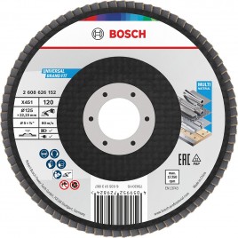 BOSCH Tarcza listkowa X451, 125 × 22,23 mm, G80, G120, T27 2608626152