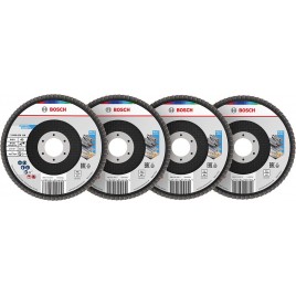 BOSCH Zestaw tarcz listkowych X451, 125x22,23 mm, G40; 60; 80; 120, T27 2608626166