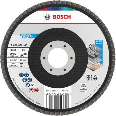 BOSCH Tarcza listkowa X451, 125 × 22,23 mm, G120, T27, 15x 2608626182