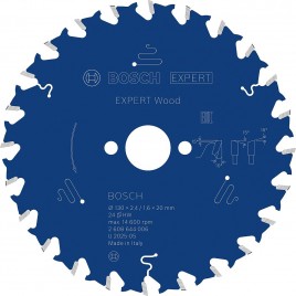 BOSCH Tarcza pilarska EXPERT Wood, 130 × 2,4 / 1,6 × 20 mm, T24 2608644006
