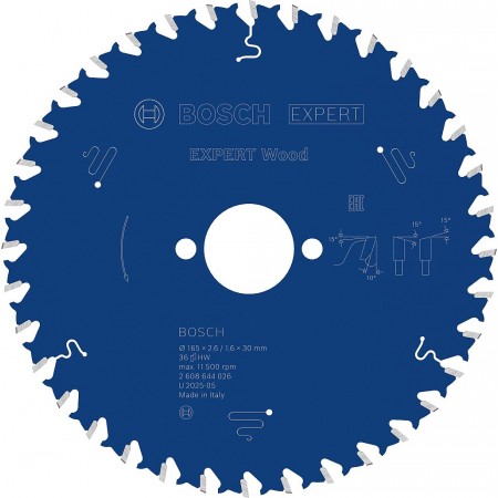BOSCH Tarcza pilarska Expert for Wood 165 × 2,6/1,6 × 30 mm, T36 2608644026