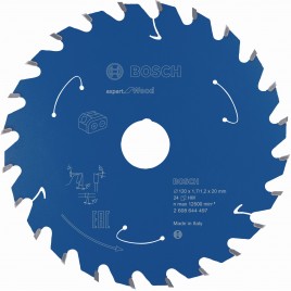 BOSCH Ostrze do piły tarczowej bezprzewodowej Expert Wood 120x20x1,7/1,2x24T 2608644497