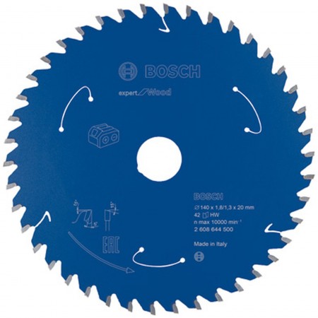 BOSCH Ostrze do piły tarczowej bezprzewodowej for Wood 140x20x1,8/1,3x42T 2608644500