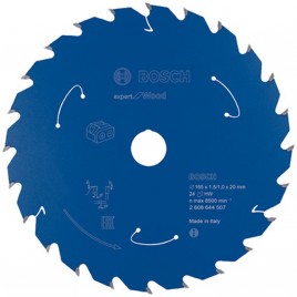 BOSCH Ostrze do piły tarczowej bezprzewodowej Expert for Wood 165x20x1,5/1x24T 2608644507