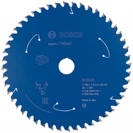 BOSCH Ostrze do piły tarczowej bezprzewodowej Expert for Wood 165x20x1,5/1x48T 2608644509
