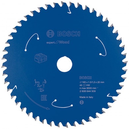 BOSCH Ostrze do piły tarczowej bezprzewodowej Expert for Wood 165x20x1,5/1x48T 2608644509