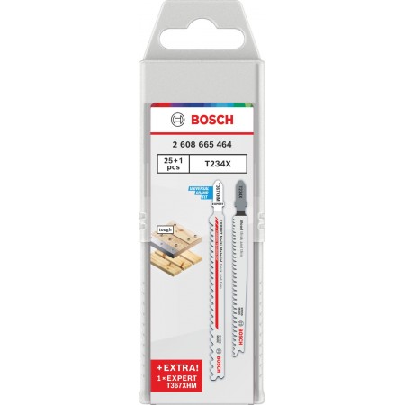 BOSCH Brzeszczoty do wyrzynarki T234X oraz EXPERT T367XHM, 26 szt. 2608665464 BOSCH Brzeszczoty do wyrzynarki T234X oraz EXPERT T367XHM, 26 szt. 2608665464