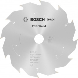 BOSCH Tarcza pilarska PRO Wood cordless 165x20/16x1,5/1,0x12T 2608837684
