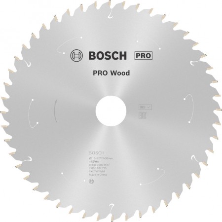 BOSCH Tarcza pilarska PRO Wood cordless 216×1,7/1,2×30 T48, 2608837723