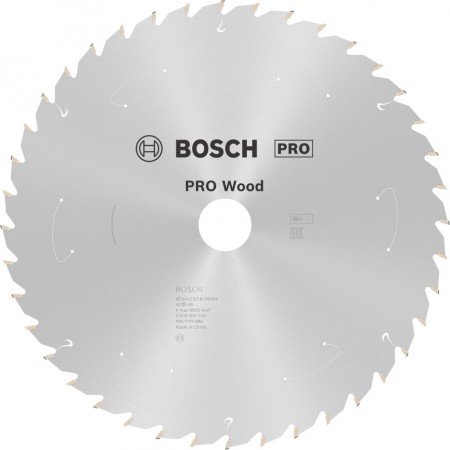 BOSCH Tarcza pilarska PRO Wood cordless 254x30x2,2/1,6x40T 2608837734