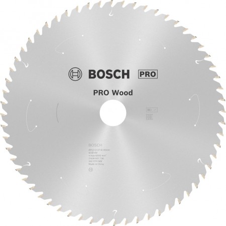 BOSCH Tarcza pilarska PRO Wood cordless 254x30x2,2/1,6x60T 2608837736