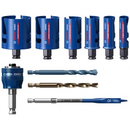 BOSCH Zestaw pił otwornic EXPERT Construction Material, 10 szt. 2608900490