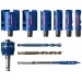 BOSCH Zestaw pił otwornic EXPERT Construction Material, 10 szt. 2608900490