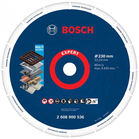 BOSCH Duża tarcza tnąca EXPERT Diamond Metal Wheel, 230 x 22,23 mm 2608900536