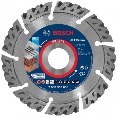 BOSCH Diamentowa tarcza tnąca EXPERT MultiMaterial 115 x 22,23 x 2,2 x 12 mm 2608900659