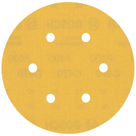 BOSCH Papier ścierny EXPERT C470 z 6 otworami, 150 mm, G 400, 5 szt. 2608900821