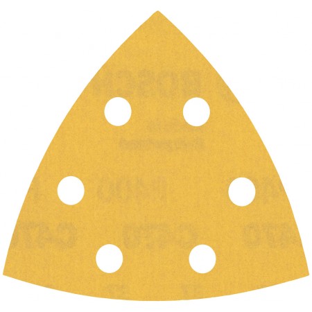BOSCH Papier ścierny EXPERT C470 do szlifierek delta 93 mm, G 400, 5 szt. 2608900831