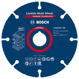 BOSCH Tarcze tnące EXPERT Carbide Multi Wheel 125 mm, 22,23 mm 2608901189