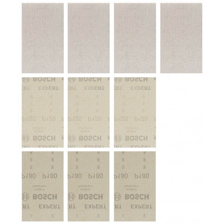 BOSCH Zestaw siatki szlifierskiej EXPERT M480 80 x 133 mm, 10 szt. 2608901205