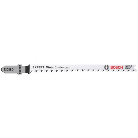 BOSCH Brzeszczot do wyrzynarek EXPERT ‘Wood 2-side clean’ T 308 BO 2 szt. 2608901712