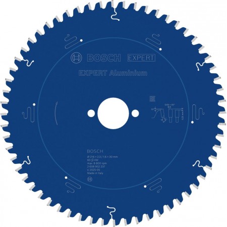 BOSCH Tarcza pilarska EXPERT Aluminium, 216×2,3/1,6×30 mm, T60 2608902237