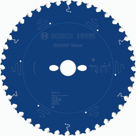 BOSCH Tarcza pilarska EXPERT Wood, 254 × 2,4 / 1,6 × 30 mm, T40 2608902238